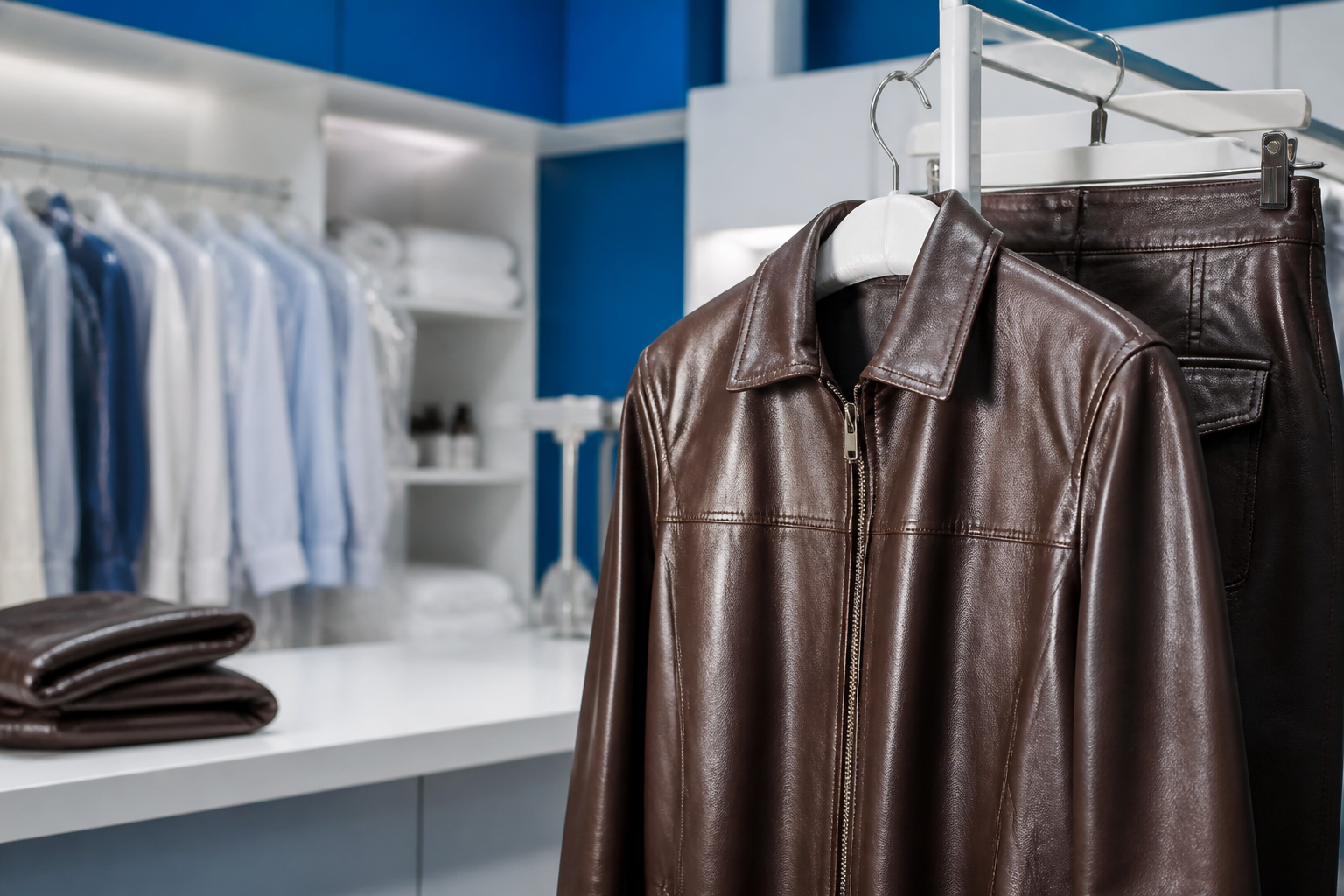 Lavagem de roupas de couro