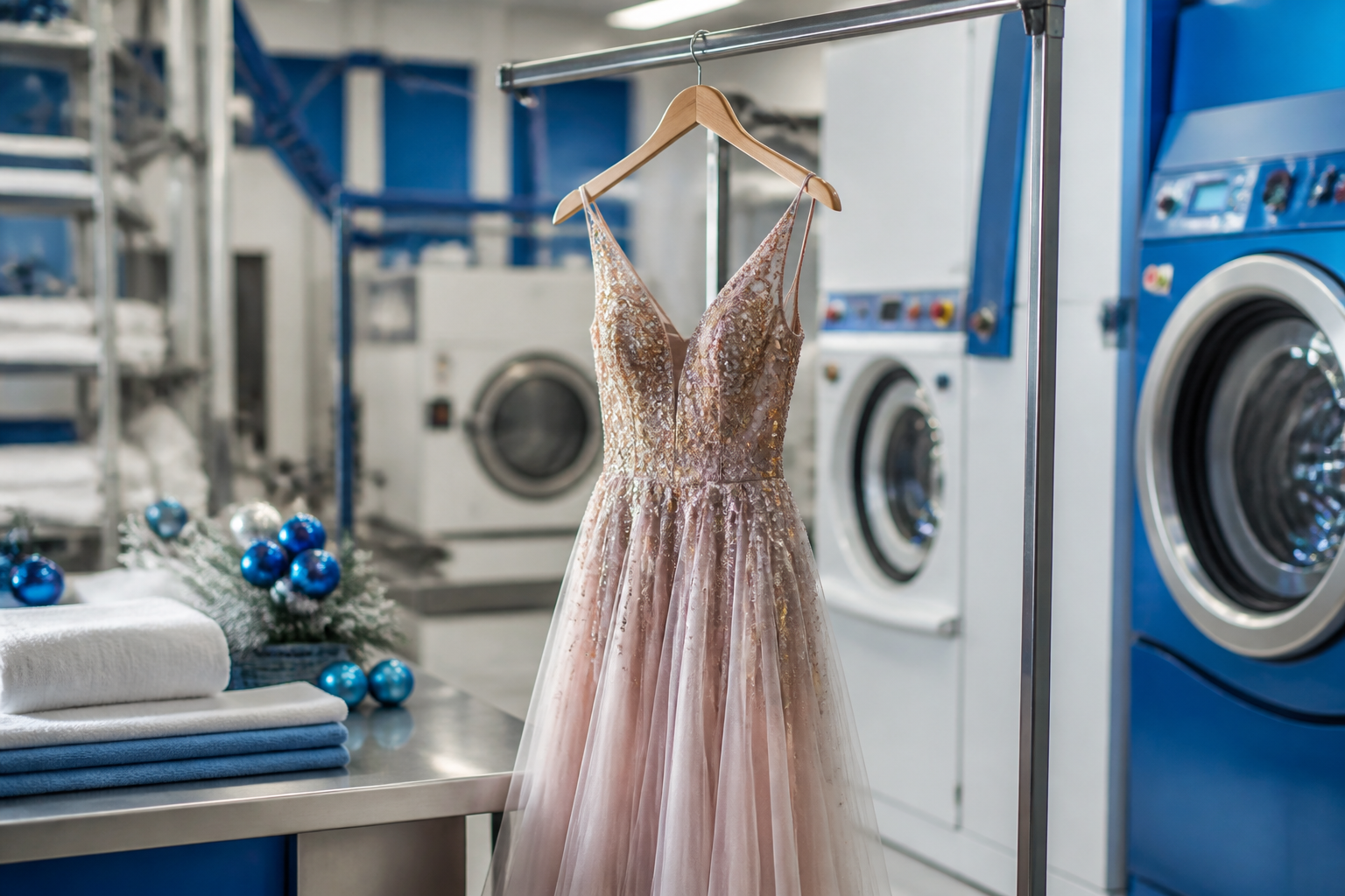 Lavagem de vestidos de festa